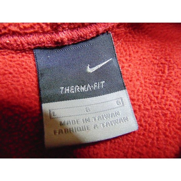 Nike  L Hoodie Sweatshirt Pullover Red Athletic - Picture 3 of 5